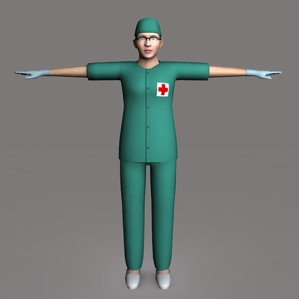 maya surgeon female 02 - Surgeon Female 02... by ignisfatuus